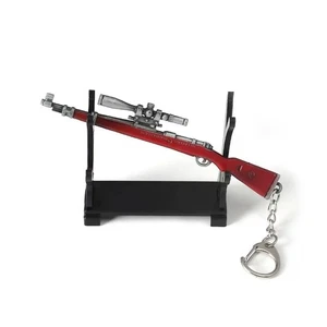 12CM PUBG Battlegrouds Alloy Gun Model Keychain Gun Pendant Keyring Collection - Picture 1 of 20