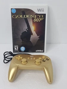 GoldenEye 007 Nintendo Wii Game With Manual & Gold Pro Controller Tested - Picture 1 of 8