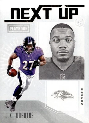 2020 Panini Playbook Next Up #NU-13 J.K. Dobbins - Image 1 of 2