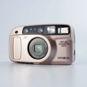 EXCELLENT MINOLTA Riva ( Freedom ) Zoom 70W Point & Shoot Film Camera - Picture 1 of 16