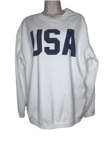 USA Ivory Ribbed Cord Damen Sweatshirt Gr. M - Bild 1 von 8