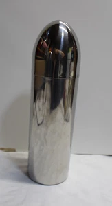 Metal Bullet-Shaped Stainless 4 Piece 10.25" Tall Martini Cocktail Shaker UNUSED - Picture 1 of 4