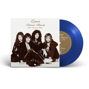 Queen - Bohemian Rhapsody 50th Anniversary Blue Coloured Vinyl 7" Single PRESALE - Picture 1 of 1