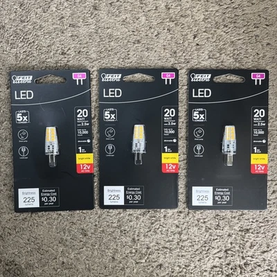 Feit Electric 20-Watt Equivalent T4 G4 Bi-Pin Base Landscape 12-Volt LED (3PK) - Image 1 of 4