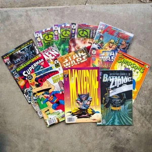 Konvolut 13 Comics Batman X Men The Simpsons Star Wars Superman X Dateien etc.  - Bild 1 von 3