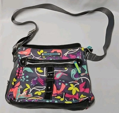 Bolso de hombro con correa ajustable colorido estampado de pájaros Lily Bloom. Usado en excelente estado  Foto 1 de 4