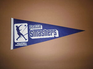 IVA Seattle Smashers Vintage Defunct 1978-79 Team Logo Volleyball Pennant 