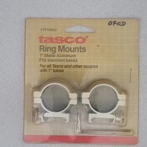 Tasco Aluminum Rifle ScoPe Ring Mount Matte 1-in - Picture 1 of 4