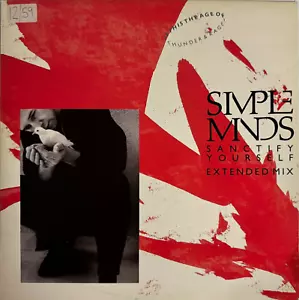 SIMPLE MINDS - SANCTIFY YOURSELF (EXTENDED MIX) b/w DUB MIX 12" SINGLE VGC 1986 - Picture 1 of 1