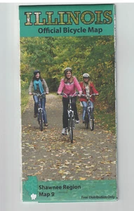 Mapa oficial de bicicletas de Illinois mapa de la región de Shawnee 9 - Imagen 1 de 3