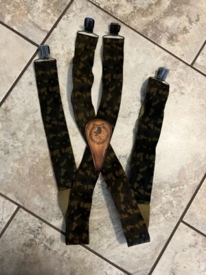Suspenders Rocky Mountain Elk Foundation "Working for Wildlife" Game Wear Camo - Image 1 of 4