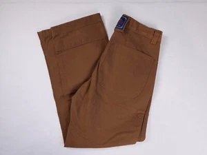 Steam Horse Dry Goods 29x28 Dark Khaki Brown Canvas Work Pants Unisex NWOT - Picture 1 of 12