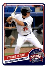 2014 Brevard County Manatees Choice 22 Tyrone Taylor Torrance California CA Card