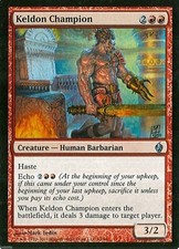 MTG - Premium Deck Fire & Lightning - Keldon Champion - Foil - NM