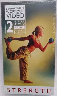 VHS 2 Energy Balls Workout Video System 2 Strength Beginner to Expert 2002 - NEW - Image 1 of 4