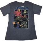 Marvel Avengers T-Shirt Infinity War Boy Teen 18/20 XL Blue Gray Graphic New