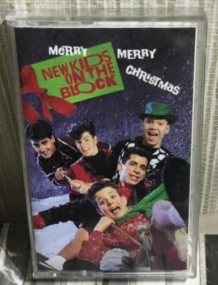 New Kids On The Block Merry Merry Christmas Cassette Tape 1989 Vintage Tested - Image 1 of 4