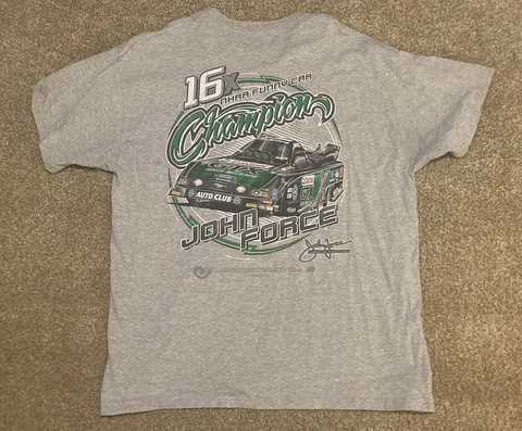 John Force 16-Time NHRA Drag Racing Champion Castrol GTX Shirt Size 2XL Cover