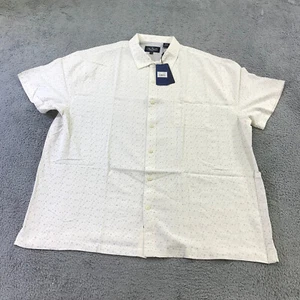 New Nat Nast Shirt Mens 2XL XXL Button Up Triangle All Over Print Hawaiian dfdsf - Picture 1 of 10