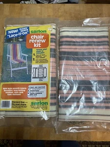 2 Vtg Sealed Sarlon RE-New KIT Aluminum Lawn Chair Renew Kits Pink!! - Picture 1 of 6