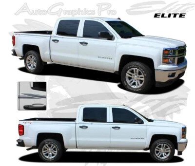 2014-2018 Chevy Silverado GMC Sierra Vinyl Graphics Kit 3M Pin Stripes Decals - Image 1 of 4