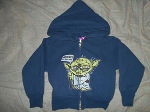 Star Wars Yoda Boys Xs Zip Up Hoodie Coat - Picture 1 of 1