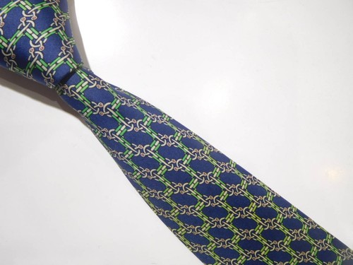 HERMÈS Cravatta uomo Hermes France vera seta cravatta abito classico lusso multicolore W893