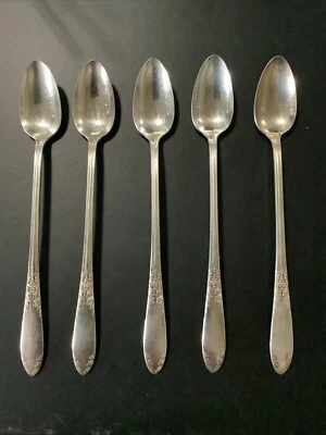 Vintage Silverplate Flatware National Silver King Edward 5 PC Teaspoons - Image 1 of 2