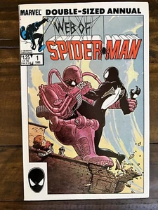 MARVEL COMICS WEB OF SPIDERMAN DOUBLE SIZED ANNUAL 1 1985  - Picture 1 of 3