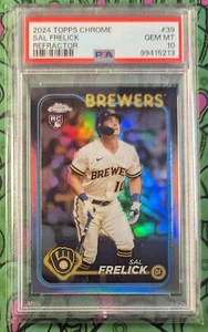 SAL FRELICK Rookie 💎 PSA 10 GEM MINT 💎 2024 Topps Chrome 39 RC 🔥 REFRACTOR 🔥 - Bild 1 von 2