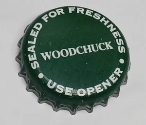 Tapa corona botella Woodchuck artesanal dura sidra de manzana Middlebury VT verde sin abolladuras - Imagen 1 de 6
