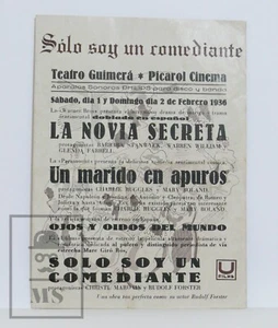 Original 1935 König der Maske Movie Advertising Leaflet - Paul Wegener - Picture 1 of 3