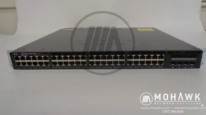 Cisco Catalyst 3650 48+ Port PoE Netzwerk-Switch WS-C3650-48FD-L/W 2x Netzteile - Bild 1 von 2