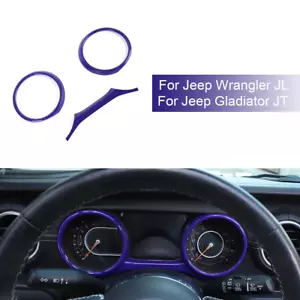 Purple Dashboard Trim Cover Decor Frame For Jeep Wrangler JL JT 2018+Accessories - Imagen 1 de 9