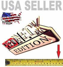 REDNECK EDITION car truck HIGH QUALITY LETTERS Trunk logo EMBLEM SUV SIGN chrome