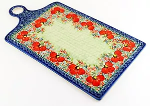 Tabla de cortar para servir aperitivos y queso de cerámica polaca de Zaklady Boleslawiec - Imagen 1 de 3