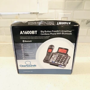 Clear Sounds A1600BT Dect Amplified Deluxe Big Button Phone z Bluetooth - Nowy - Zdjęcie 1 z 13