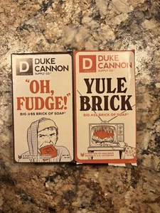 Duke Cannon Oh Fudge Yule Brick Special Edition Soaps Benefit Vets Lot 2 Xmas - Picture 1 of 1