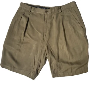 Tommy Bahama taglia 35 pantaloncino uomo plissettato davanti beige seta - Foto 1 di 5