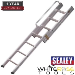 Sealey Loft Ladder 3-Section to BS 14975:2006 Hand Rail Aluminium - Picture 1 of 2
