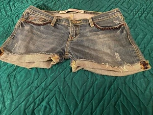 Hollister Size 0 Denim Shorts - Picture 1 of 6