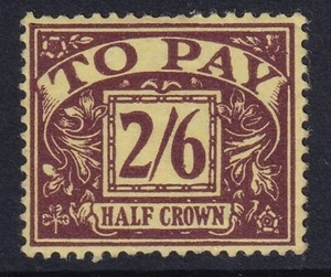 SG D34 2/6 Purple/Yellow Postage Due Unmounted MINT (G VI R watermark) - Picture 1 of 2