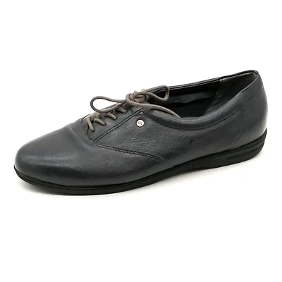 Zapato Oxford Easy Spirit para mujer ESmotion cuero azul con cordones punta 7 Foto 1 de 4