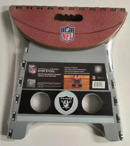 Oakland/Las Vegas Raiders NFL Foldable Step Stool-NEW - Picture 1 of 2