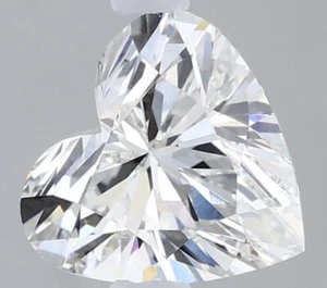 Lab Grown Heart Cut 1.09ct Color F Clarity VS1 IGI Certified CVD Diamond - Picture 1 of 12