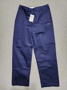 Nike Life Ungefütterte Baumwolle Chino Skate Hose Marineblau DX6027-410 Herren Neu Größe 32 - Bild 1 von 13