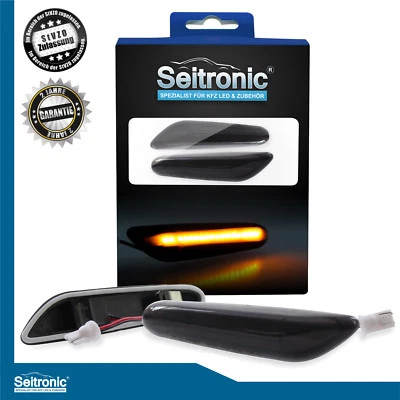 LED Seitenblinker für BMW 1er 3er 5er X1 X3 schwarz smoke PREMIUM Blinker NEU - Bild 1 von 4