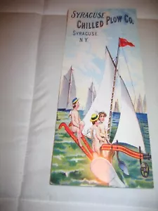 Syracuse Chilled Plow Co New York Ship Boat Print 4"x10" - Picture 1 of 1