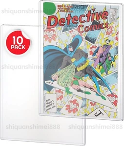10 Pcs Comic Book Card Holder Comic Sleeves 19*28cm Hard Comic Display Case - Picture 1 of 10