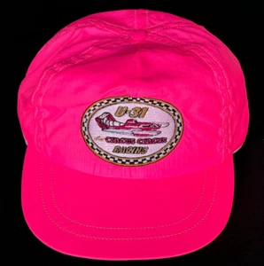 Vintage CIRCUS CIRCUS Hydroplane Boat Racing U-31 Pink Baseball Hat/Cap 1980's - Picture 1 of 9